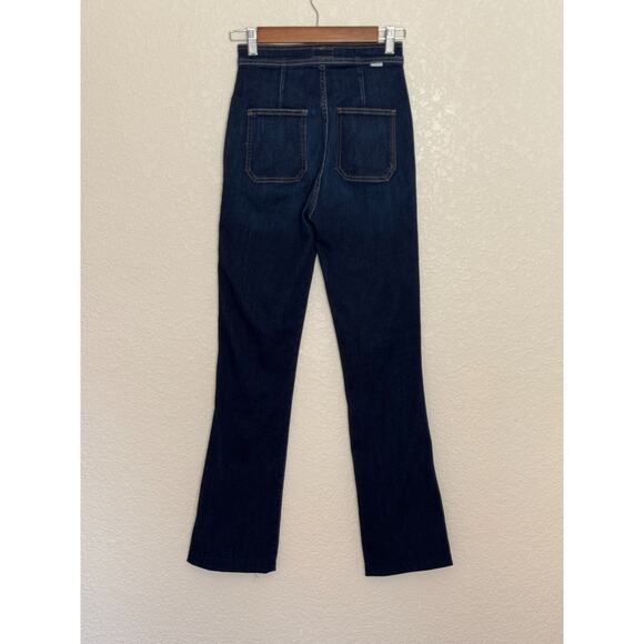 MOTHER The High-Waisted Smokin' Double-Welt Heel Jeans Flared Stretch, 24 - Picture 6 of 14